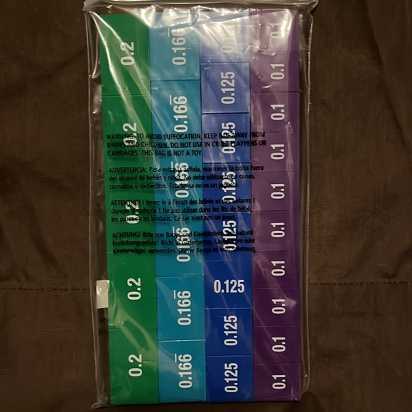 Hand2Mind Rainbow Fraction Decimal Tiles - Picture 2 of 2